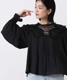 ドット刺繍キャンディブラウス