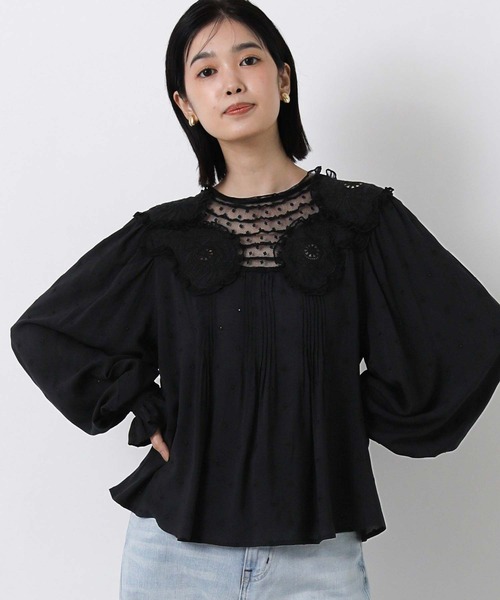 Gready Brilliant(グレディブリリアン)の「ドット刺繍キャンディブラウス(シャツ/ブラウス・レディース・オフホワイト/ブラック・38)」の19枚目の写真