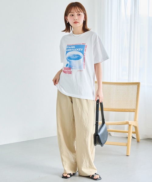 LAVEANGE(ラビアンジェ)の「ライトデニムライクカーブパンツ(デニムパンツ・レディース・ベージュ/ネイビー/ブラック・M/LL/3L/4L/5L)」の10枚目の写真