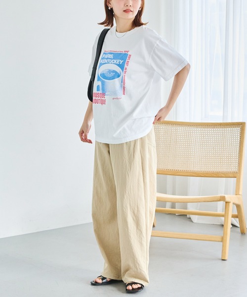 LAVEANGE(ラビアンジェ)の「ライトデニムライクカーブパンツ(デニムパンツ・レディース・ベージュ/ネイビー/ブラック・M/LL/3L/4L/5L)」の11枚目の写真