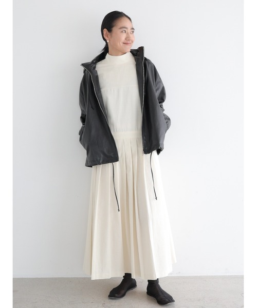 NOWNS(ナウンス)の「Alsu | Foodie leather jacket(ノーカラージャケット・レディース・ブラック・FREE)」の20枚目の写真
