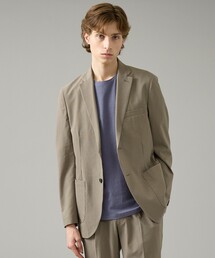 【セットアップ対応】SOLOTEX シアサッカー ジャケット / ストレッチ 通気性 手洗い可