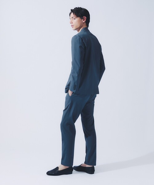 ABAHOUSE（アバハウス）の「【セットアップ対応】SOLOTEX シアサッカー ジャケット / ストレッチ 通気性 手洗い可（セットアップ・メンズ・ブラック/グレイッシュベージュ/チャコールグレー・50/48/46/44）」の13枚目の写真