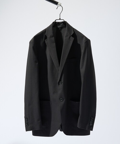 ABAHOUSE（アバハウス）の「【セットアップ対応】SOLOTEX シアサッカー ジャケット / ストレッチ 通気性 手洗い可（セットアップ・メンズ・ブラック/グレイッシュベージュ/チャコールグレー・50/48/46/44）」の20枚目の写真