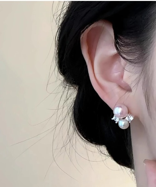 shoppinggo(ショッピングゴー)の「ピアス ピンクパール スタッドピアス おしゃれ シンプル キラキラパーティー プレゼント オフィス レディースアクセサリー(ピアス(両耳用)・レディース・ピンク・FREE)」の8枚目の写真