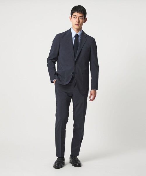 UNITED ARROWS(ユナイテッドアローズ)の「ポリエステル T&T ノープリーツ パンツ UA COZY ウォッシャブル ヨコストレッチ(スラックス・メンズ・ネイビー/ベージュ・XXXL/L/M/XXL/XL/S)」の3枚目の写真