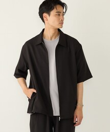 SHIPS Colors:〈吸水速乾・洗濯機可能〉2WAY ストレッチ ジップ シャツ◇