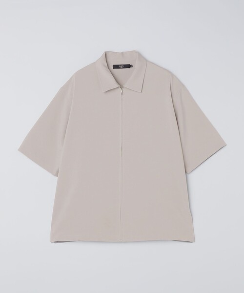 SHIPS Colors（シップス カラーズ）の「SHIPS Colors:〈吸水速乾・洗濯機可能〉2WAY ストレッチ ジップ シャツ◇（シャツ/ブラウス・メンズ・ネイビー/ベージュ/ライトグレー/ブラック/ダークブルー・X-LARGE/LARGE/MEDIUM）」の6枚目の写真