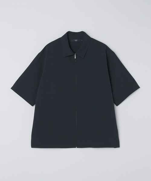 SHIPS Colors（シップス カラーズ）の「SHIPS Colors:〈吸水速乾・洗濯機可能〉2WAY ストレッチ ジップ シャツ◇（シャツ/ブラウス・メンズ・ネイビー/ベージュ/ライトグレー/ブラック/ダークブルー・X-LARGE/LARGE/MEDIUM）」の8枚目の写真