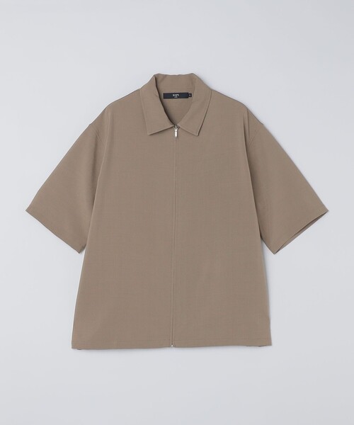 SHIPS Colors（シップス カラーズ）の「SHIPS Colors:〈吸水速乾・洗濯機可能〉2WAY ストレッチ ジップ シャツ◇（シャツ/ブラウス・メンズ・ネイビー/ベージュ/ライトグレー/ブラック/ダークブルー・X-LARGE/LARGE/MEDIUM）」の9枚目の写真