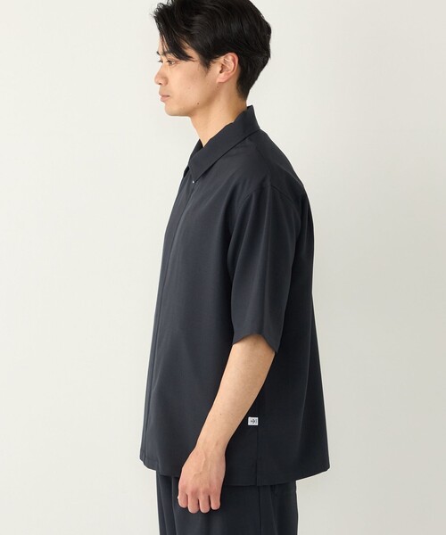 SHIPS Colors（シップス カラーズ）の「SHIPS Colors:〈吸水速乾・洗濯機可能〉2WAY ストレッチ ジップ シャツ◇（シャツ/ブラウス・メンズ・ネイビー/ベージュ/ライトグレー/ブラック/ダークブルー・X-LARGE/LARGE/MEDIUM）」の21枚目の写真