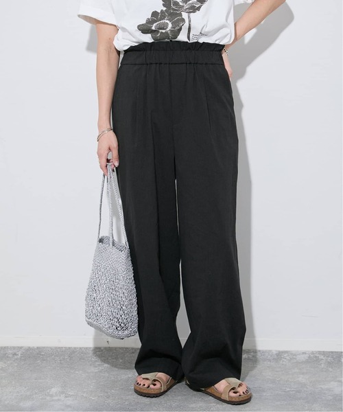 JOURNAL STANDARD（ジャーナルスタンダード）の「《追加2》ウォッシャブルコットンリネVISストレートパンツ（その他パンツ・レディース・ブラック/チョコ/オートミール/ダークブルー/ライトグレー・36/38/40）」の10枚目の写真