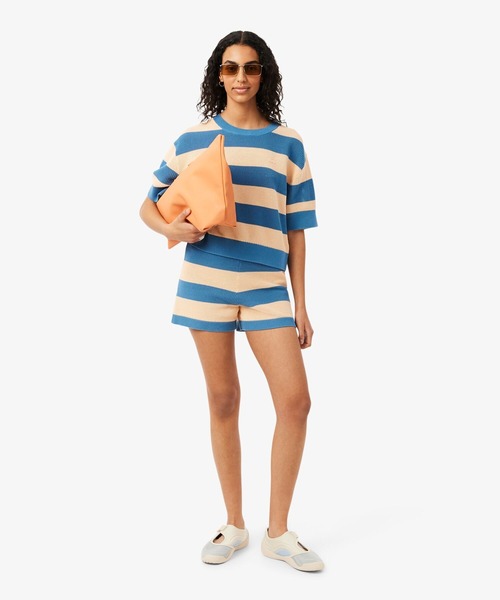 LACOSTE(ラコステ)の「レディース LOW MYSTERE 1263 SFA / バレエシューズ メッシュスニーカー(スニーカー・レディース・オフホワイト・25.5cm/24.5cm/24.0cm/23.5cm/23.0cm/22.5cm)」の3枚目の写真