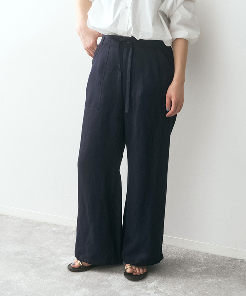 Spick & Span（スピックアンドスパン）の「SHEN TANAKA*S ファティーグパンツ（カーゴパンツ・レディース・ネイビー/ブラウン系その他・36/38）」の2枚目の写真