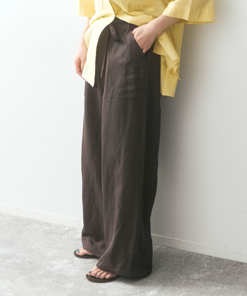 Spick & Span（スピックアンドスパン）の「SHEN TANAKA*S ファティーグパンツ（カーゴパンツ・レディース・ネイビー/ブラウン系その他・36/38）」の22枚目の写真