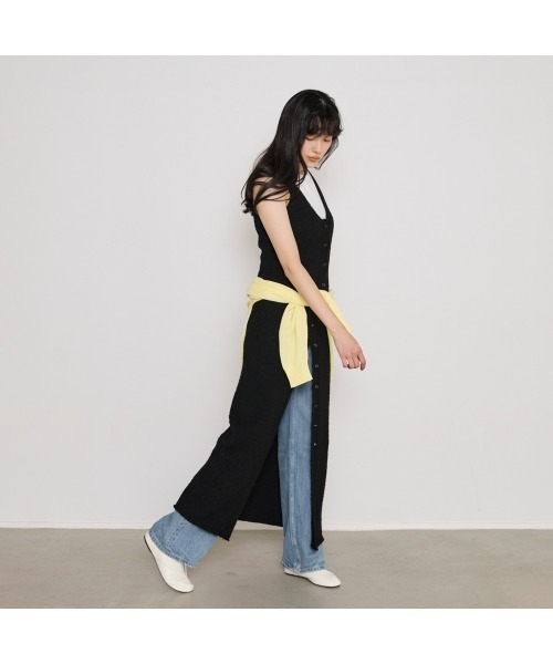 COMMON+HAUS(コモンハウス)の「テクスチャ―マキシニットワンピース(ワンピース・レディース・ブラック/ブルー/キナリ・FREE)」の11枚目の写真