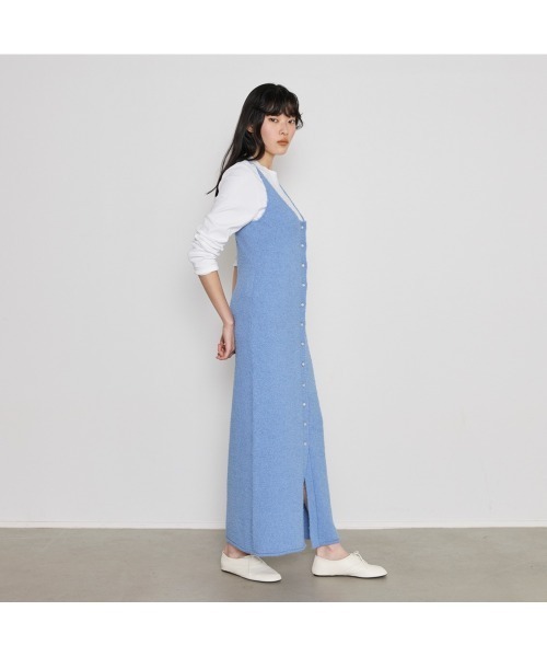 COMMON+HAUS(コモンハウス)の「テクスチャ―マキシニットワンピース(ワンピース・レディース・ブラック/ブルー/キナリ・FREE)」の14枚目の写真