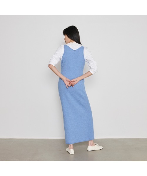 COMMON+HAUS(コモンハウス)の「テクスチャ―マキシニットワンピース(ワンピース・レディース・ブラック/ブルー/キナリ・FREE)」の15枚目の写真