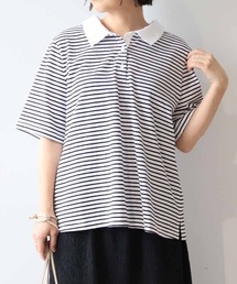 【L~6L 大きいサイズ】【汗染み軽減】ドライ天竺ポロカットソー