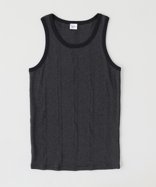 MILLER(ミラー)の「Miller / ミラー Panel Ribbed Tanktop(Tシャツ/カットソー・メンズ・ホワイト/チャコールグレー/ブラック/ブラック系その他・LARGE/X-LARGE)」の3枚目の写真