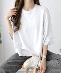 ゆるっと着てサマになるラフな抜け感◎ワイドシルエットTシャツ