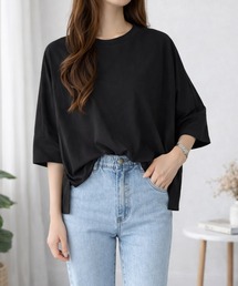 ゆるっと着てサマになるラフな抜け感◎ワイドシルエットTシャツ