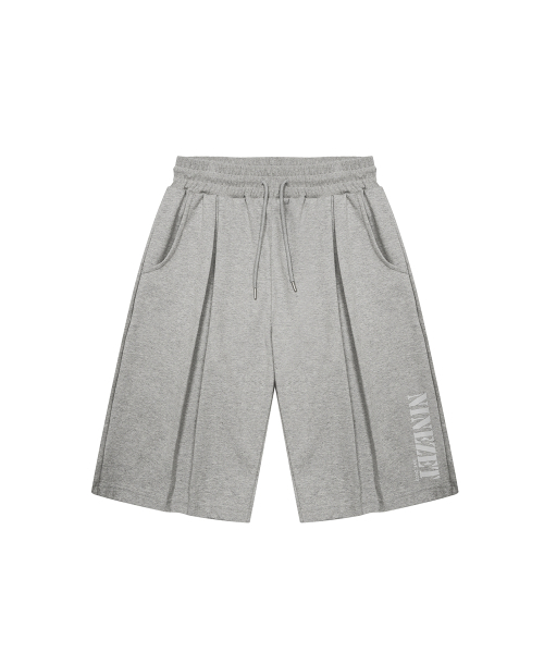 NINEZ(ナインゼット)の「コットンツーピンタックワイドバミューダパンツ (2カラー)(その他パンツ・メンズ・ブラック/ミックスグレー・MEDIUM/LARGE/X-LARGE/2XL)」の7枚目の写真