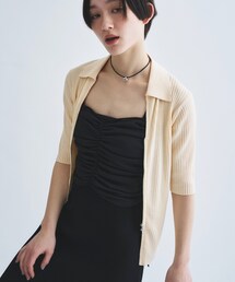 CODE A | rib zip cardigan(カーディガン/ボレロ)