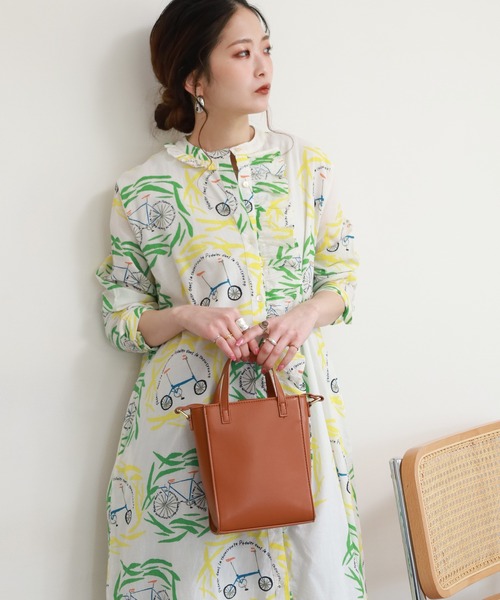 KILKI（キルキー）の「kilki 総柄フリル付きシャツワンピース 長袖（シャツワンピース・レディース・ブラック系その他/ホワイト系その他・FREE）」の19枚目の写真