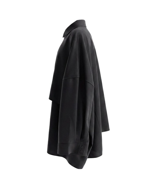Ruze(ルゼ)の「Asymmetry denim docking SH/アシンメトリーデニムドッキングシャツ(シャツ/ブラウス・メンズ・ブラック・FREE)」の3枚目の写真