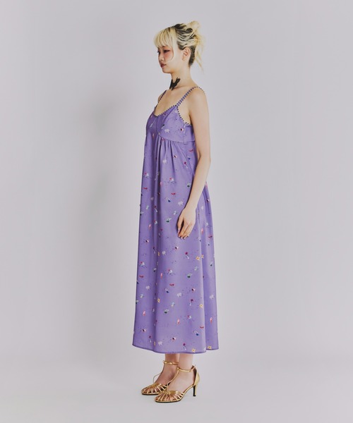 ANNA SUI NYC(アナ スイ エヌ ワイ シー)の「SHIRACOロングワンピース(ワンピース・レディース・ブラック/ラベンダー・FREE)」の12枚目の写真
