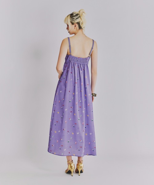 ANNA SUI NYC(アナ スイ エヌ ワイ シー)の「SHIRACOロングワンピース(ワンピース・レディース・ブラック/ラベンダー・FREE)」の10枚目の写真
