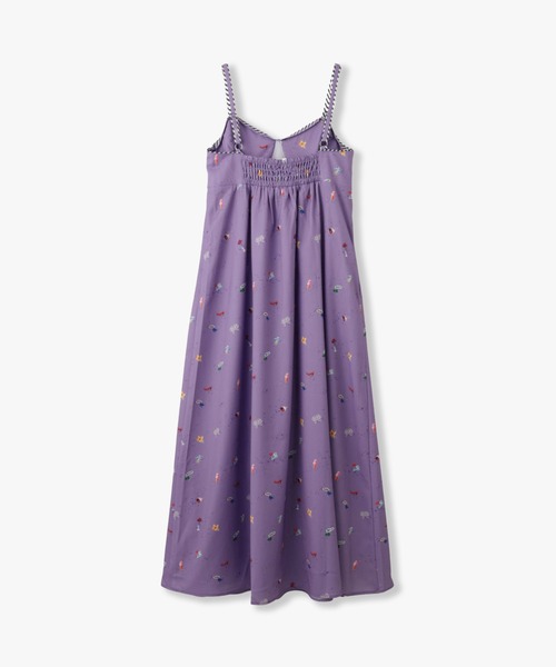 ANNA SUI NYC(アナ スイ エヌ ワイ シー)の「SHIRACOロングワンピース(ワンピース・レディース・ブラック/ラベンダー・FREE)」の8枚目の写真