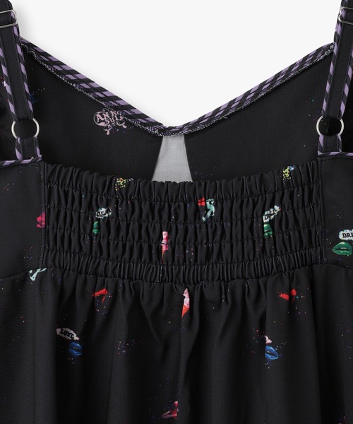 ANNA SUI NYC(アナ スイ エヌ ワイ シー)の「SHIRACOロングワンピース(ワンピース・レディース・ブラック/ラベンダー・FREE)」の3枚目の写真