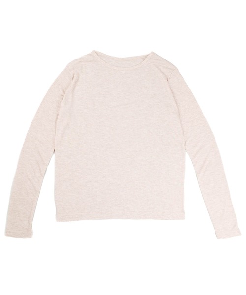B.I.D.(ビーアイディー)の「《susabi/スサビ》ハートリブ Tシャツ(Tシャツ/カットソー・レディース・ブラック/ホワイト/ベージュ/グレー・FREE)」の5枚目の写真