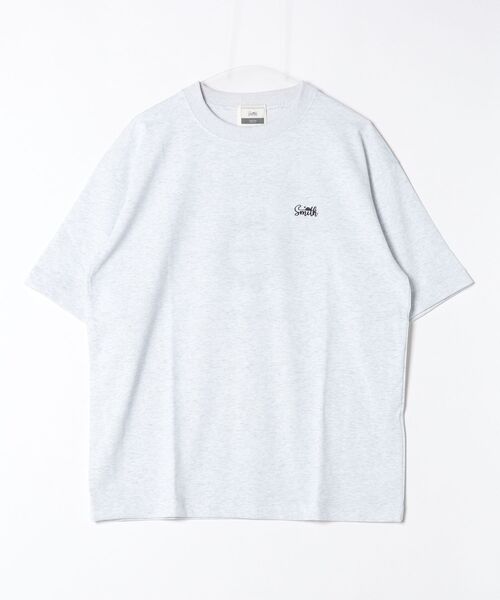 Sunny Smith（サニースミス）の「Sunny Smirh キャラクターアーチロゴ両面刺繍Tシャツ 半袖（Tシャツ/カットソー・メンズ・アッシュグレー/ホワイト/スミクロ・L/M）」の3枚目の写真