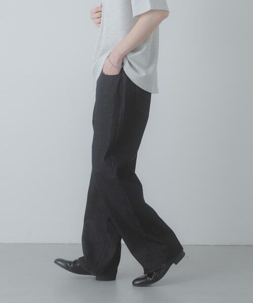 SENSE OF PLACE by URBAN RESEARCH(センスオブプレイスバイアーバンリサーチ)の「ストレートデニムパンツ(デニムパンツ・メンズ・インディゴブルー/ブラック・SMALL/MEDIUM/LARGE)」の5枚目の写真