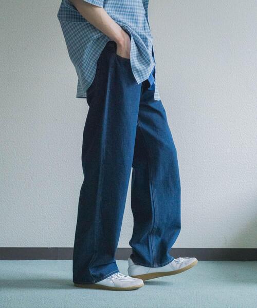 SENSE OF PLACE by URBAN RESEARCH(センスオブプレイスバイアーバンリサーチ)の「ストレートデニムパンツ(デニムパンツ・メンズ・インディゴブルー/ブラック・SMALL/MEDIUM/LARGE)」の16枚目の写真