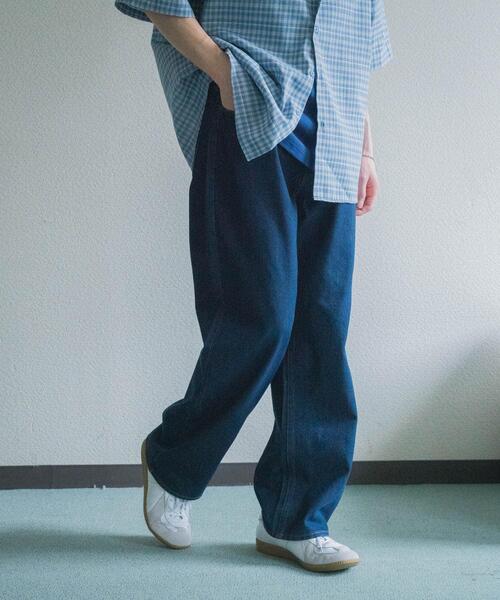SENSE OF PLACE by URBAN RESEARCH(センスオブプレイスバイアーバンリサーチ)の「ストレートデニムパンツ(デニムパンツ・メンズ・インディゴブルー/ブラック・SMALL/MEDIUM/LARGE)」の17枚目の写真
