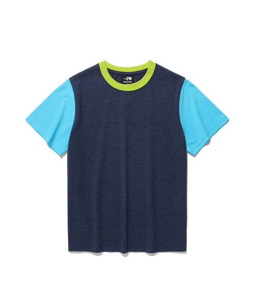 NICE GHOST CLUB(ナイスゴーストクラブ)の「X JIMMIZO COLOR BLOCK TEE_NAVY(NG2GMFT502B)(Tシャツ/カットソー・レディース・ネイビー・F)」の4枚目の写真