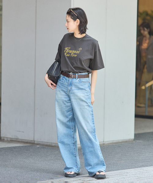 TICCA(ティッカ)の「別注【TICCA / ティッカ】Perennial TEE(Tシャツ/カットソー・レディース・ブラウン/ホワイト・FREE)」の3枚目の写真