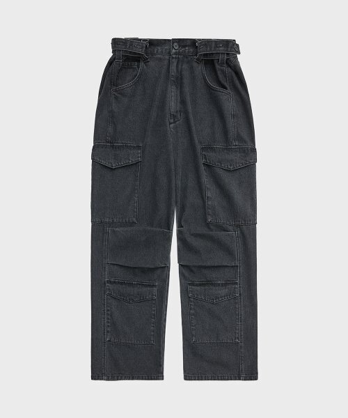 NOIRER（ノイア）の「ユーティリティカーゴワイドデニムパンツ（グレー）（デニムパンツ・メンズ・その他・52/50/48）」の2枚目の写真