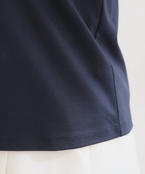 couture brooch(クチュールブローチ)の「【UVカット・接触冷感・洗える】襟レース トップス(Tシャツ/カットソー・レディース・ブラック/オフホワイト/ネイビー系4・42/40/38/36)」の14枚目の写真