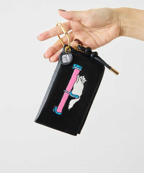 KEN NAKAYAMA×ear】コラボフラグメントケース/折り財布《本革》（財布