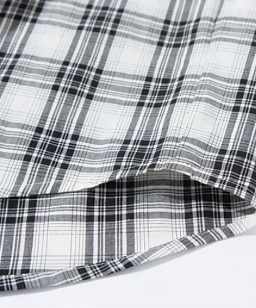 U:UME(ユーム)の「Fresh Check Shirt(シャツ/ブラウス・メンズ・ブラック/ブルー・XX-LARGE/X-LARGE/LARGE/MEDIUM)」の5枚目の写真