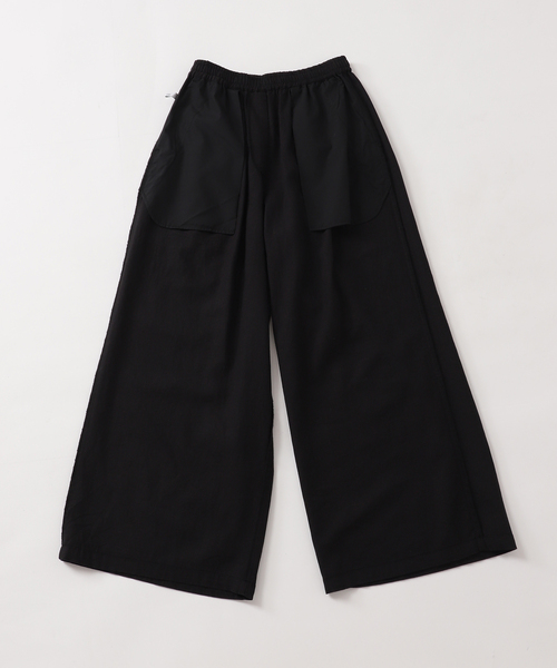JOURNAL STANDARD relume(ジャーナルスタンダード レリューム)の「ラミーレーヨンワイドイージーパンツ(その他パンツ・レディース・ブラック/ブラウン・38/36)」の3枚目の写真