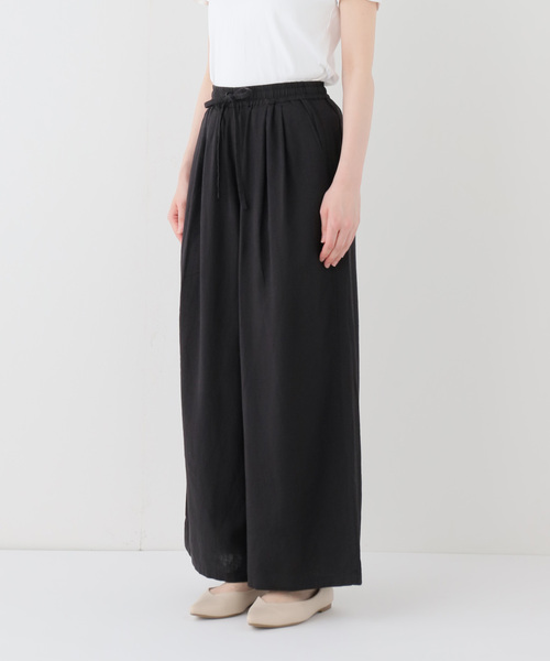 JOURNAL STANDARD relume(ジャーナルスタンダード レリューム)の「ラミーレーヨンワイドイージーパンツ(その他パンツ・レディース・ブラック/ブラウン・38/36)」の7枚目の写真