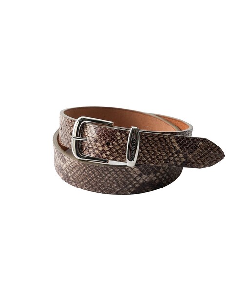 Subciety(サブサエティ)の「Python stamped leather belt(ベルト・メンズ・ブラック・FREE)」の1枚目の写真