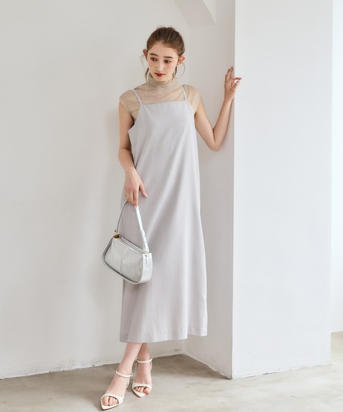 12Twelve Agenda(トゥエルブ アジェンダ)の「ノーカラージャケット×キャミワンピースセット(ワンピース・レディース・ライトグレー/ブラック/ブラウン・M)」の12枚目の写真