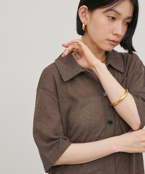 LARUTA(ラルータ)の「【LARUTA】ニットソー半袖シャツ(ニット/セーター・レディース・ブラウン/ブラック/アイボリー・FREE)」の15枚目の写真